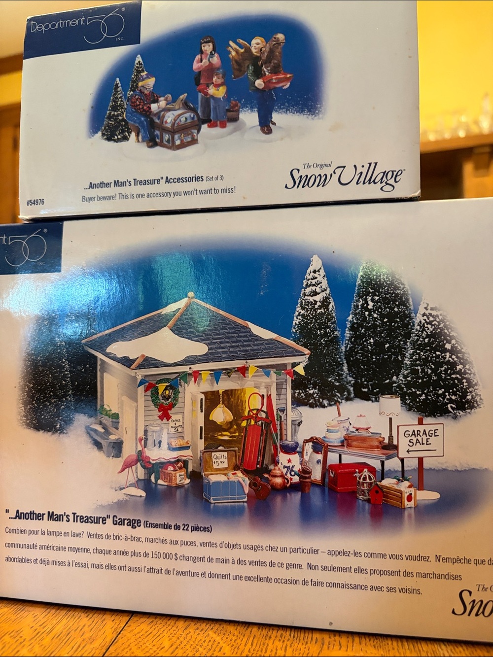 Department 56 Snow Village “Another Man’s Treasure” 2 Sets